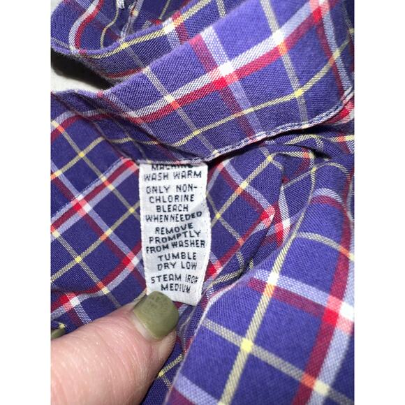 Ralph Lauren Men’s Blake Button Down Shirt Purple Check XL Casual Preppy - Picture 4 of 7